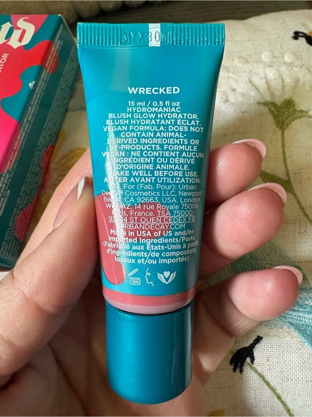 Urban Decay Hydromaniac Dewy Liquid Blush- Wrecked NIB